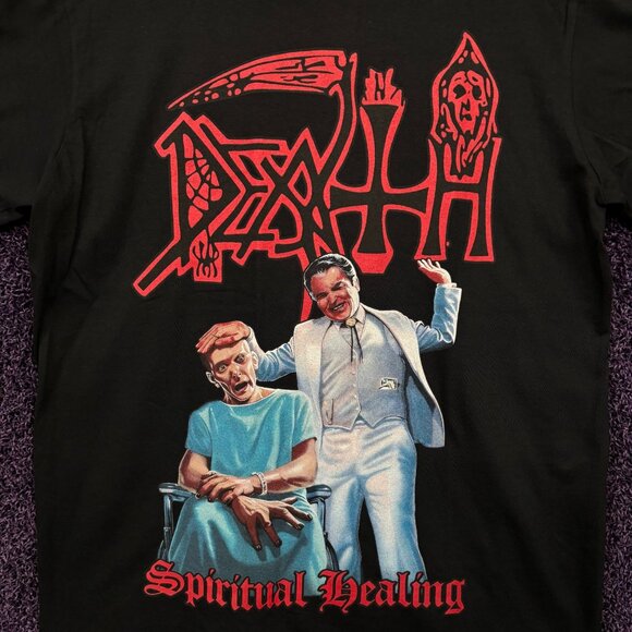 Death Spiritual Healing Album Art Death Metal Band T-Shirt L - Picture 2 of 4
